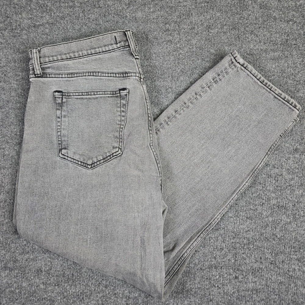 Abercrombie & Fitch Jeans Women 16 Ankle Straight Gray Ultra High Rise Curve